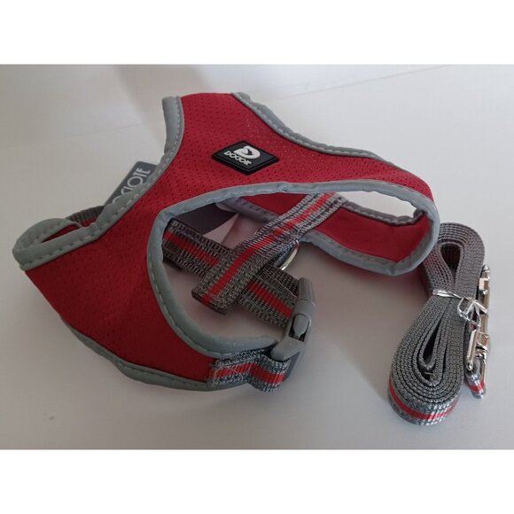 Dociote Dog Harness  SMALL Mesh Reflective Adjustable Lightweight , RED - Picture 6 of 13